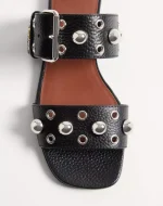 Valentino Nellcôte Slide Sandal In Grainy Calfskin - Image 3